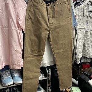 All Saints Men's Moorland Brown Chinos